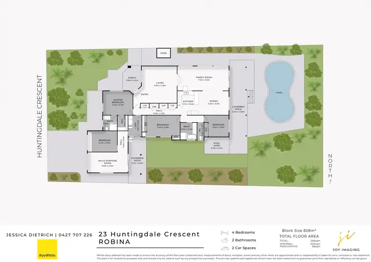Floorplan of Homely house listing, 23 Huntingdale Crescent, Robina QLD 4226