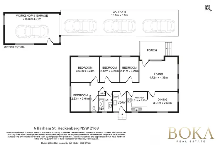 Floorplan of Homely house listing, 6 Barham Street, Heckenberg NSW 2168