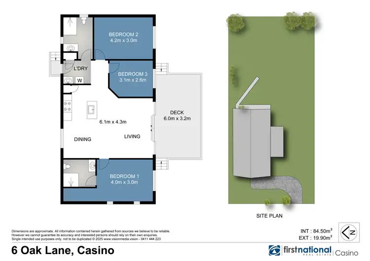 Floorplan of Homely house listing, 6 Oak Lane, Casino NSW 2470