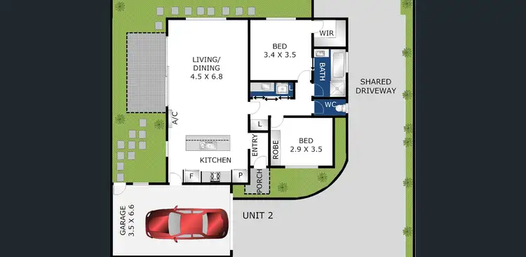 Floorplan of Homely house listing, 2/146 West Fyans Street, Newtown VIC 3220