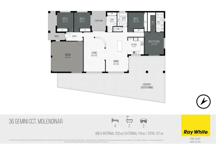 Floorplan of Homely house listing, 36 Gemini Circuit, Molendinar QLD 4214
