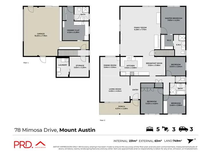 Floorplan of Homely house listing, 78 Mimosa Drive, Mount Austin NSW 2650