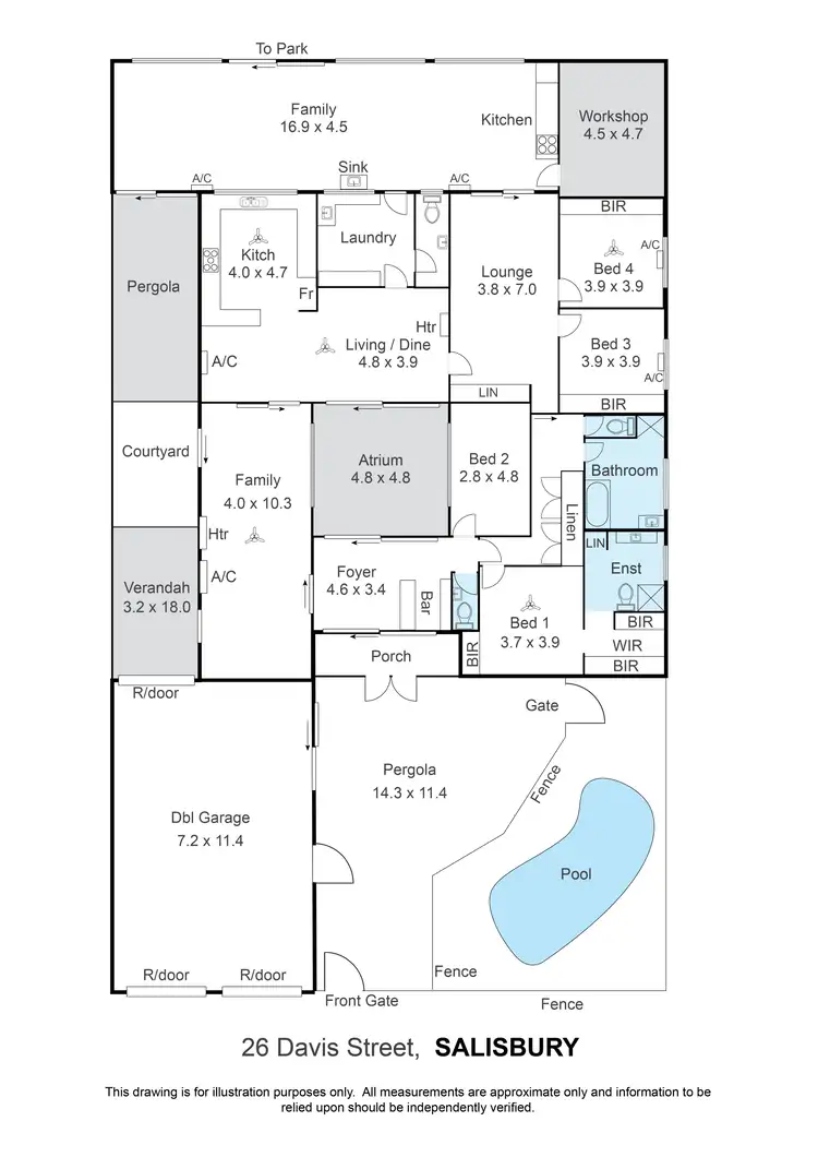 Floorplan of Homely house listing, 26 Davis Street, Salisbury SA 5108