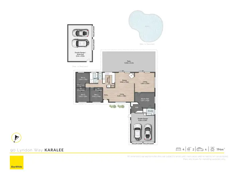 Floorplan of Homely house listing, 90 Lyndon Way, Karalee QLD 4306