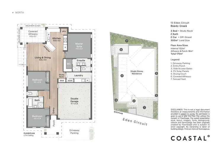 Floorplan of Homely house listing, 13 Eden Circuit, Reedy Creek QLD 4227