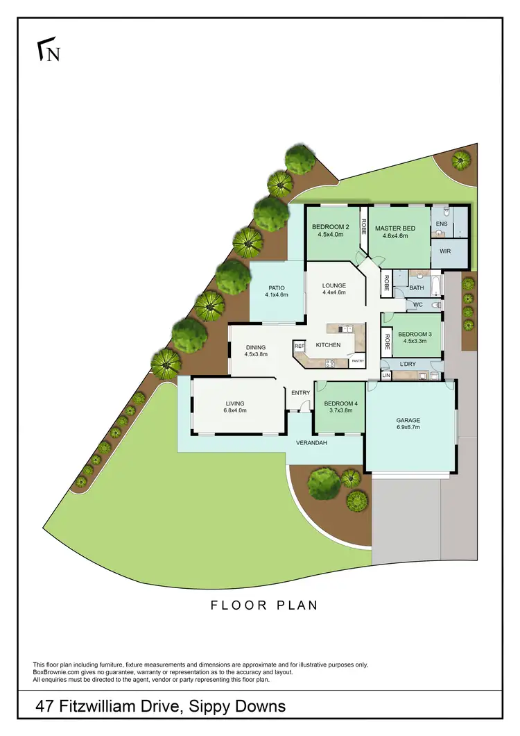 Floorplan of Homely house listing, 47 Fitzwilliam Drive, Sippy Downs QLD 4556