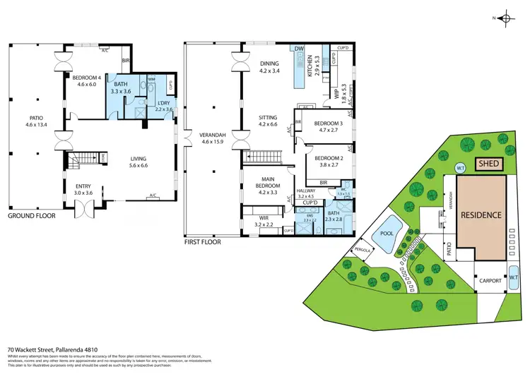 Floorplan of Homely house listing, 70 Wackett Street, Pallarenda QLD 4810