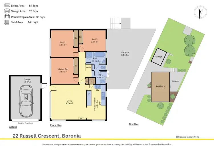 Floorplan of Homely house listing, 22 Russell Crescent, Boronia VIC 3155