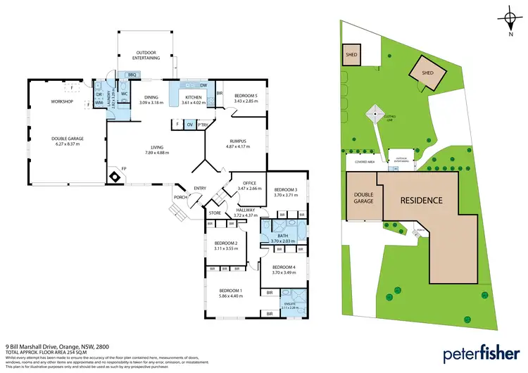 Floorplan of Homely house listing, 9 Bill Marshall Drive, Orange NSW 2800