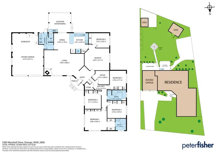 Floorplan of Homely house listing, 9 Bill Marshall Drive, Orange NSW 2800