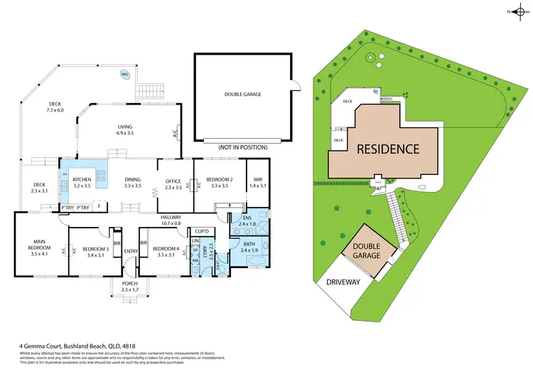 Floorplan of Homely house listing, 4 Gemma Court, Bushland Beach QLD 4818
