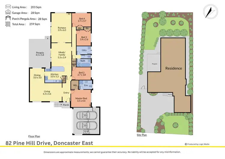 Floorplan of Homely house listing, 82 Pine Hill Drive, Doncaster East VIC 3109