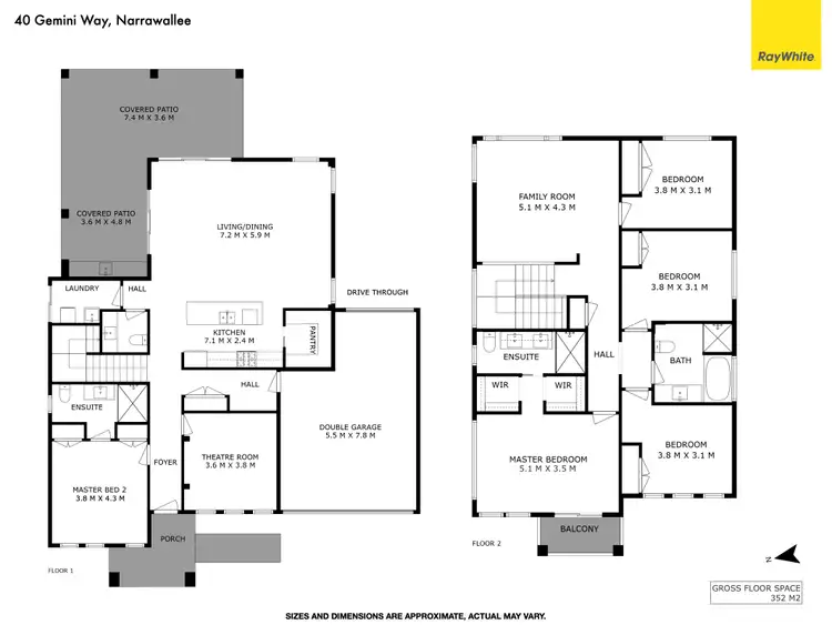Floorplan of Homely house listing, 40 Gemini Way, Narrawallee NSW 2539