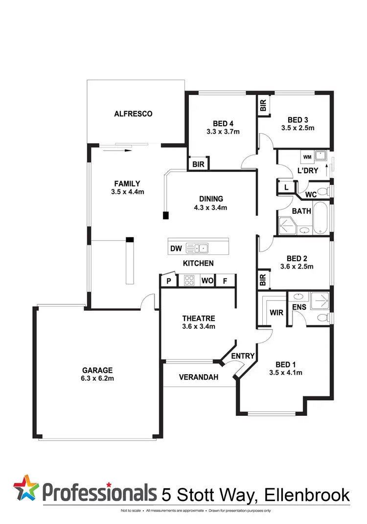 Floorplan of Homely house listing, 5 Stott Way, Ellenbrook WA 6069
