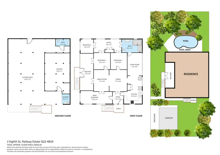Floorplan of Homely house listing, 2 Eighth Street, Railway Estate QLD 4810