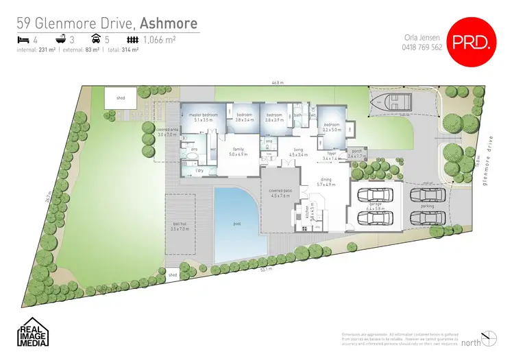 Floorplan of Homely house listing, 59 Glenmore Drive, Ashmore QLD 4214