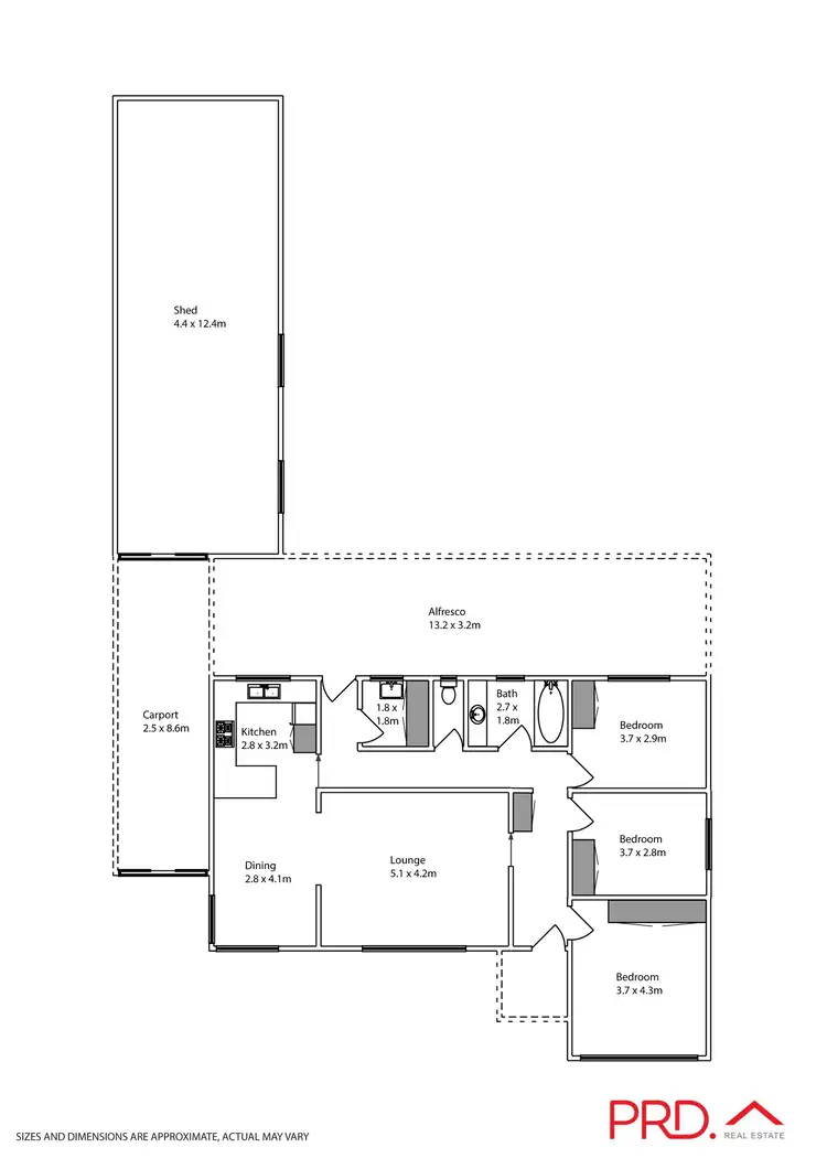 Floorplan of Homely house listing, 224 Walnut Avenue, Mildura VIC 3500