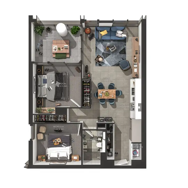 Floorplan of Homely apartment listing, 51402/2c Figtree Drive, Sydney Olympic Park NSW 2127