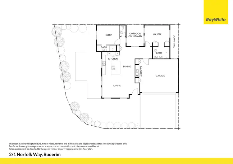 Floorplan of Homely unit listing, 2/1 Norfolk Way, Buderim QLD 4556