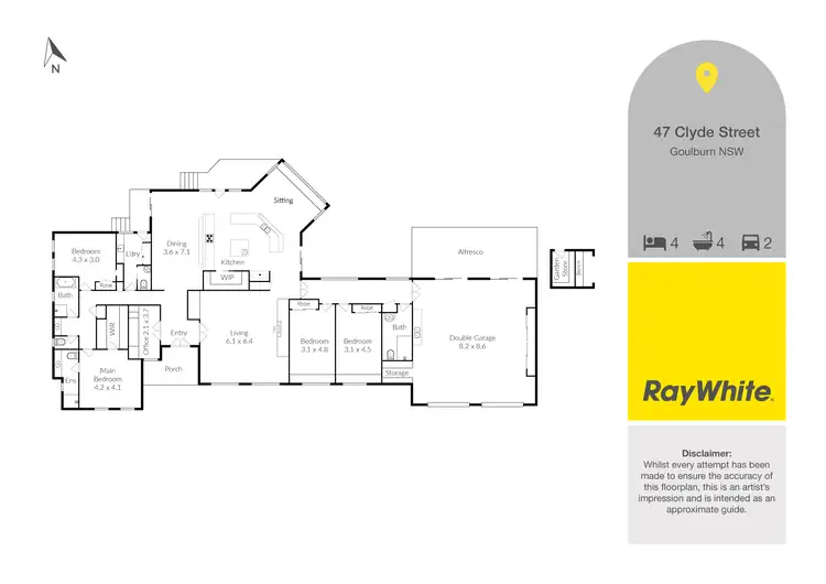 Floorplan of Homely house listing, 47 Clyde Street, Goulburn NSW 2580