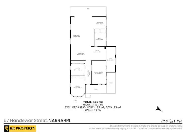 Floorplan of Homely house listing, 57 Nandewar Street, Narrabri NSW 2390