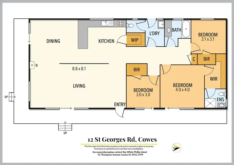 Floorplan of Homely house listing, 12 St Georges Road, Cowes VIC 3922