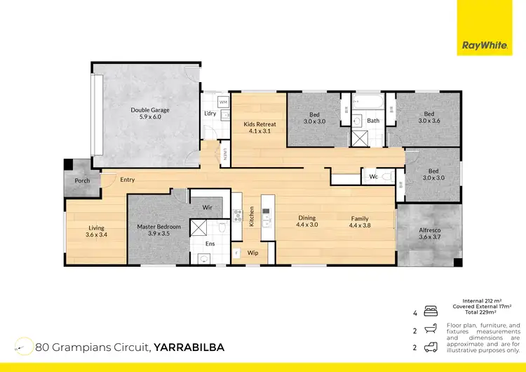 Floorplan of Homely other listing, 80 Grampians Circuit, Yarrabilba QLD 4207