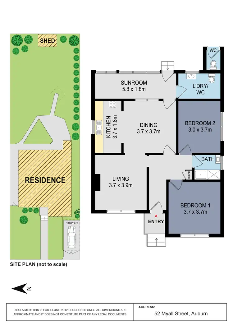 Floorplan of Homely house listing, 52 Myall Street, Auburn NSW 2144