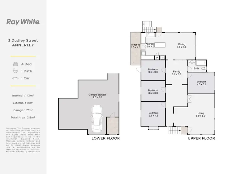 Floorplan of Homely house listing, 3 Dudley Street, Annerley QLD 4103