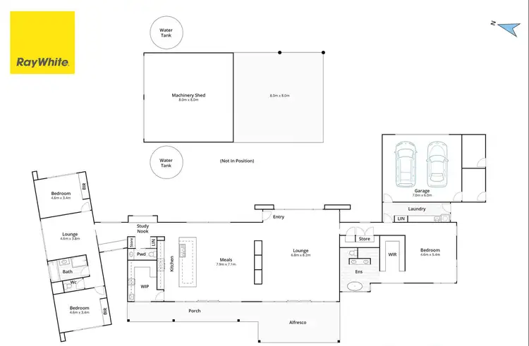 Floorplan of Homely rural property listing, 1769 Creswick-Newstead Road, Campbelltown VIC 3364