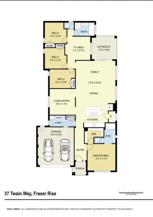 Floorplan of Homely house listing, 37 Twain Way, Fraser Rise VIC 3336
