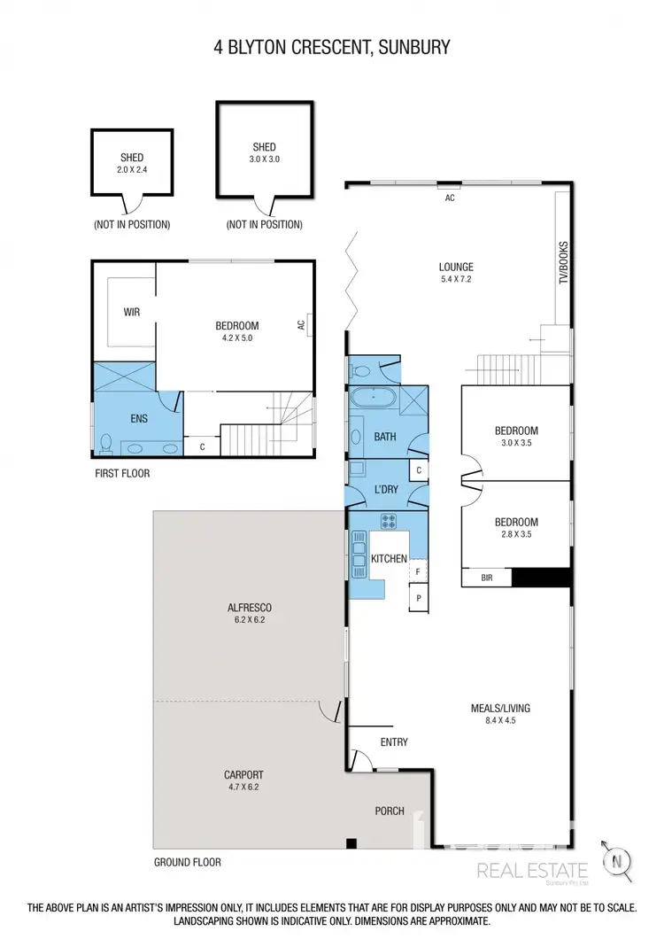 Floorplan of Homely house listing, 4 Blyton Crescent, Sunbury VIC 3429