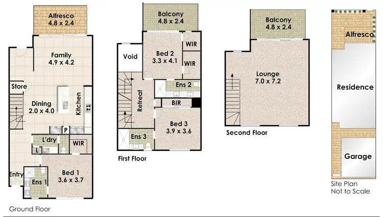Floorplan of Homely house listing, 17 Morea Lane, North Coogee WA 6163