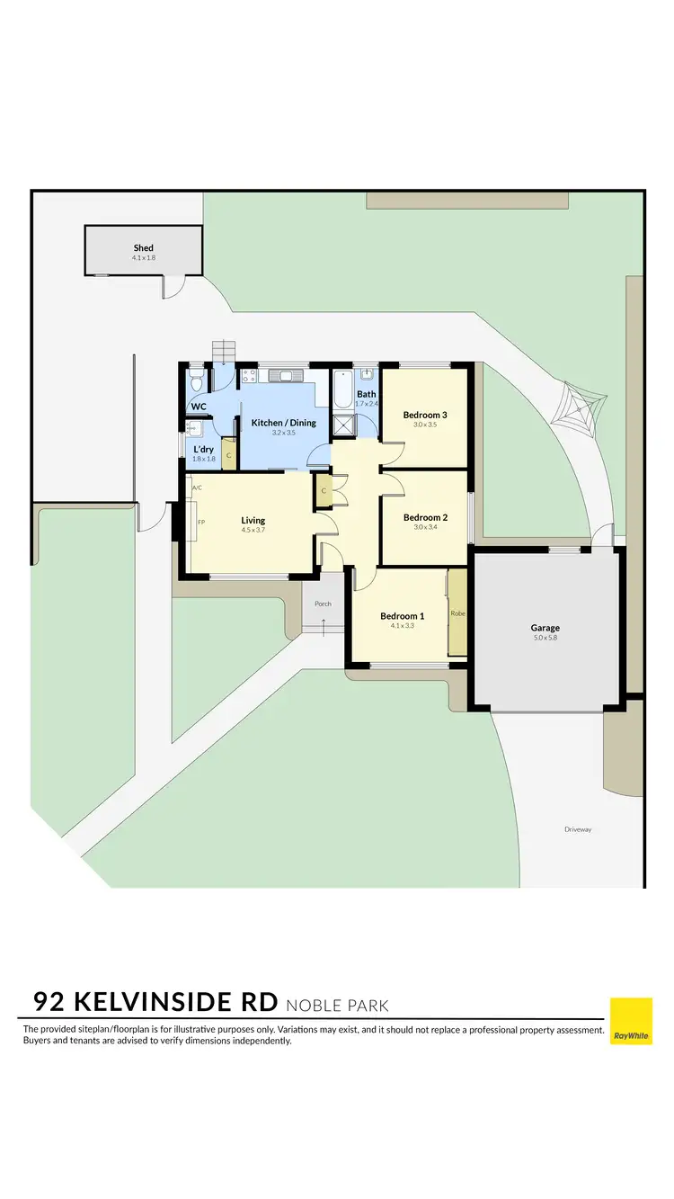 Floorplan of Homely house listing, 92 Kelvinside Road, Noble Park VIC 3174