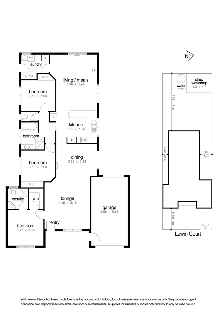 Floorplan of Homely house listing, 13 Lewin Court, Altona Meadows VIC 3028