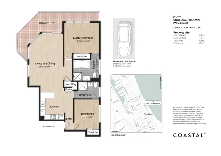 Floorplan of Homely unit listing, 28/1111 Gold Coast Highway, Palm Beach QLD 4221