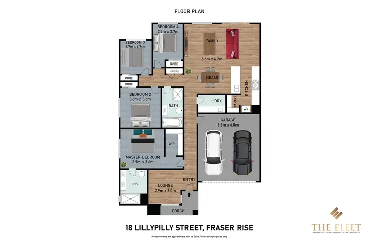 Floorplan of Homely house listing, 18 LILLYPILLY STREET, Fraser Rise VIC 3336