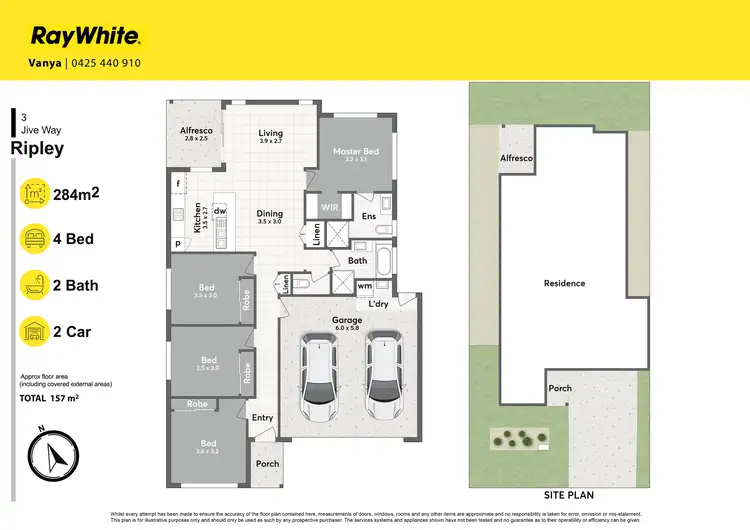 Floorplan of Homely house listing, 3 Jive Way, Ripley QLD 4306