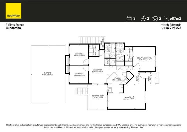 Floorplan of Homely house listing, 3 Elms Street, Bundamba QLD 4304