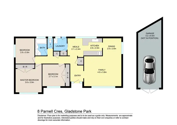 Floorplan of Homely house listing, 8 Parnell Crescent, Gladstone Park VIC 3043