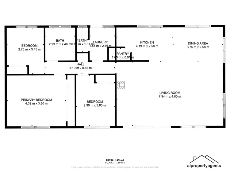 Floorplan of Homely house listing, 9 Colla Court, Horsham VIC 3400