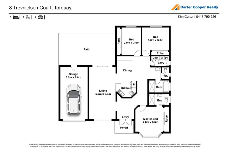 Floorplan of Homely house listing, 8 Trevnielsen Court, Torquay QLD 4655
