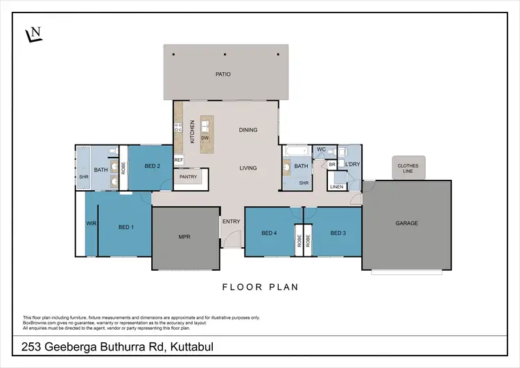 Floorplan of Homely house listing, 253 Geeberga Buthurra Road, Kuttabul QLD 4741