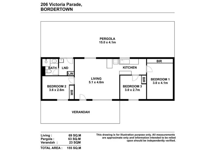 Floorplan of Homely house listing, 206 Victoria Parade, Bordertown SA 5268