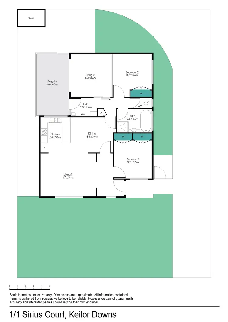 Floorplan of Homely unit listing, 1/1 Sirius Court, Keilor Downs VIC 3038