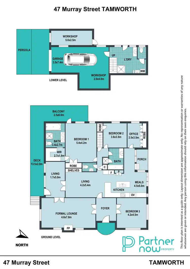 Floorplan of Homely house listing, 47 Murray Street, Tamworth NSW 2340