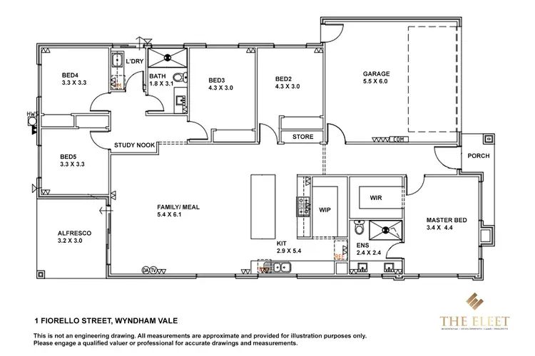 Floorplan of Homely house listing, 1 Fiorello Street, Wyndham Vale VIC 3024