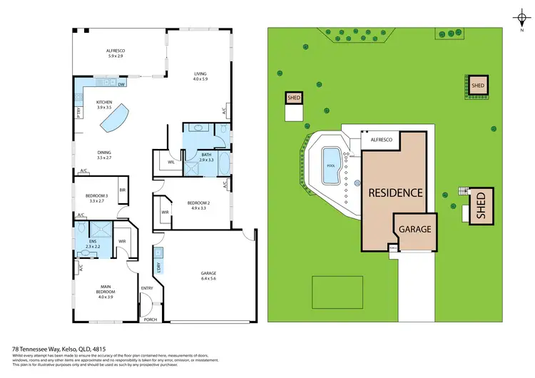 Floorplan of Homely house listing, 78 Tennessee Way, Kelso QLD 4815