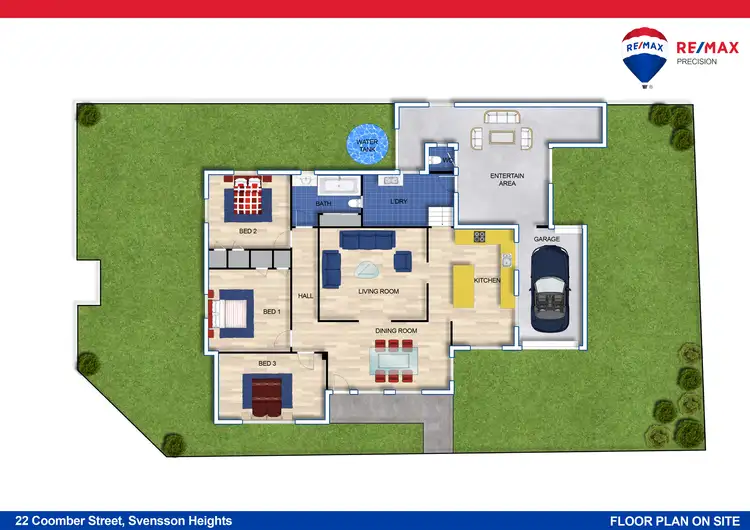 Floorplan of Homely house listing, 22 Coomber Street, Svensson Heights QLD 4670