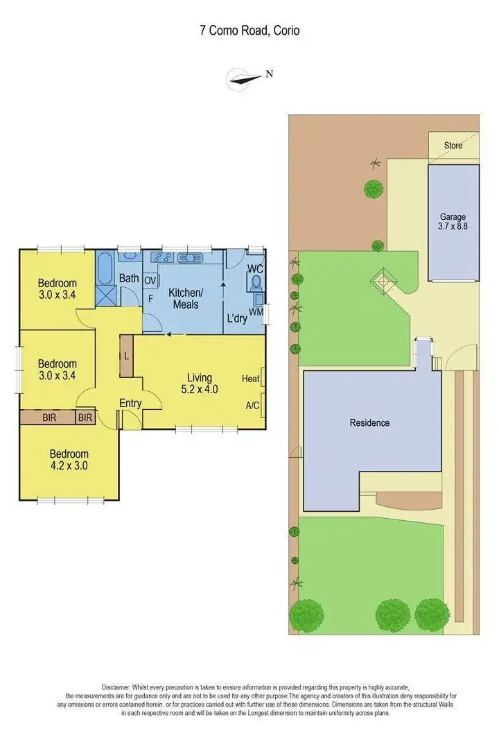 Floorplan of Homely house listing, 7 Como Road, Corio VIC 3214